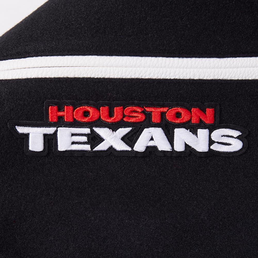 imagePro Standard Mens NFL Classic Varsity JacketBlackWhite M60030