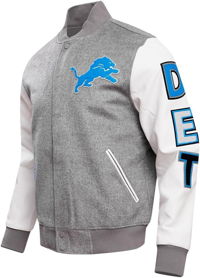 imagePro Standard Mens NFL Classic Varsity JacketGrey