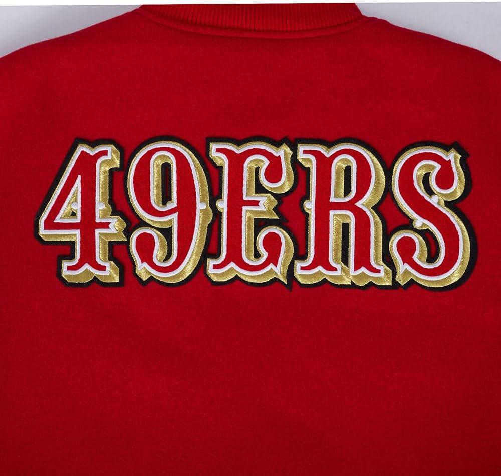 imagePro Standard Mens NFL Classic Varsity JacketRed