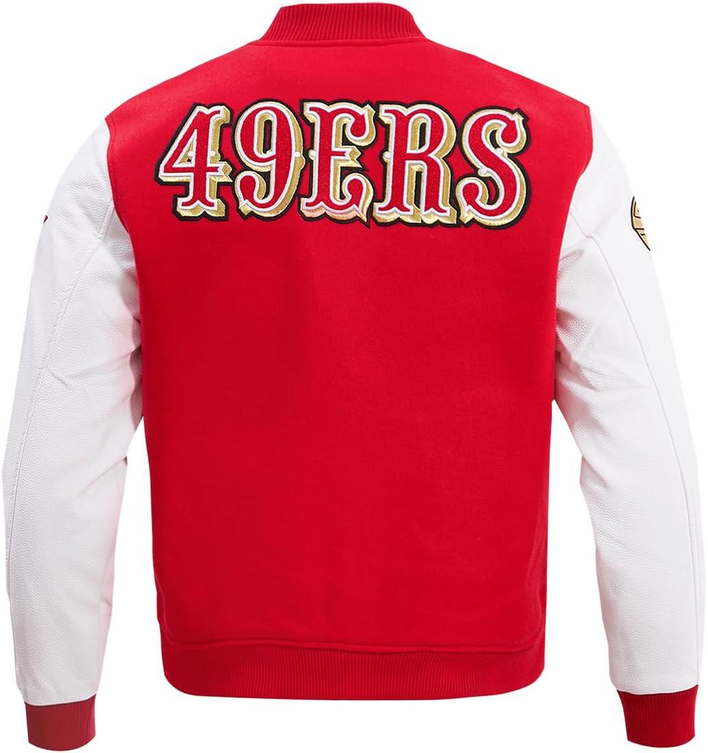 imagePro Standard Mens NFL Classic Varsity JacketRed