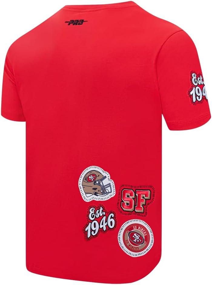 imagePro Standard Mens NFL DIY Pick Stitch Short Sleeve TeeRed