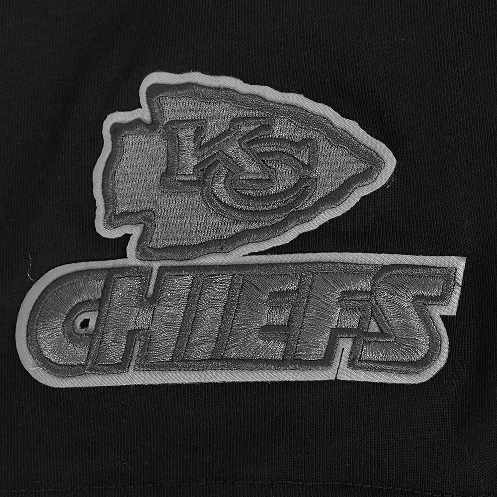 imagePro Standard Mens NFL Kansas City Chiefs Reverse French Terry Short Sleeve Tee Black L