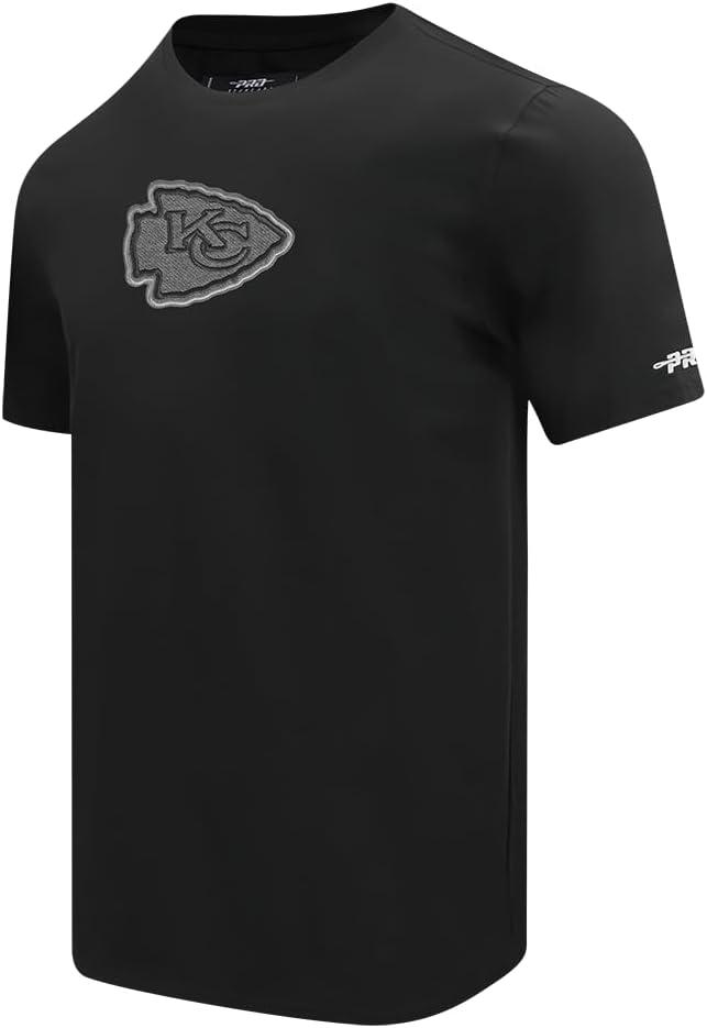 imagePro Standard Mens NFL Kansas City Chiefs Reverse French Terry Short Sleeve Tee Black M