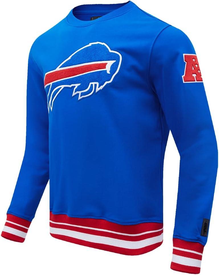 imagePro Standard Mens NFL Mash Up Brushed Back French Terry Crewneck SweatshirtBlue