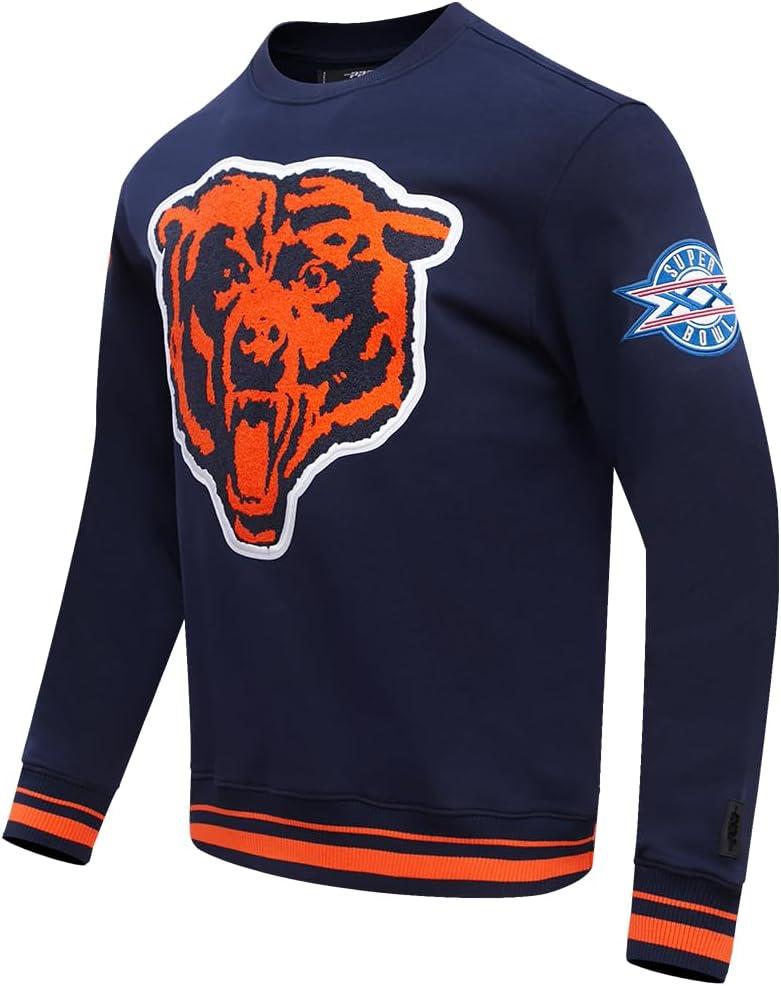 imagePro Standard Mens NFL Mash Up Brushed Back French Terry Crewneck SweatshirtBlue