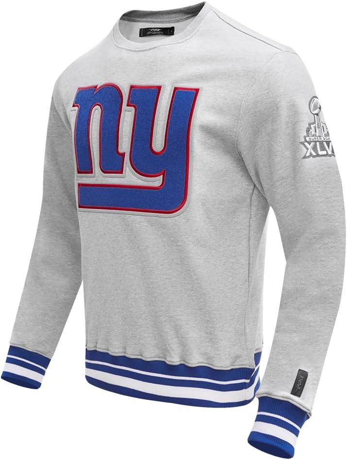 imagePro Standard Mens NFL Mash Up Brushed Back French Terry Crewneck SweatshirtGrey