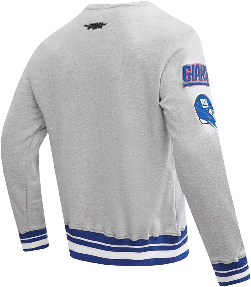 imagePro Standard Mens NFL Mash Up Brushed Back French Terry Crewneck SweatshirtGrey