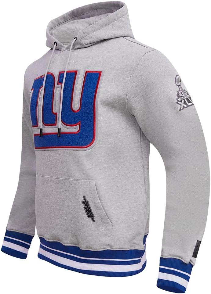 imagePro Standard Mens NFL Mash Up Brushed Back French Terry Pull Over HoodieGrey