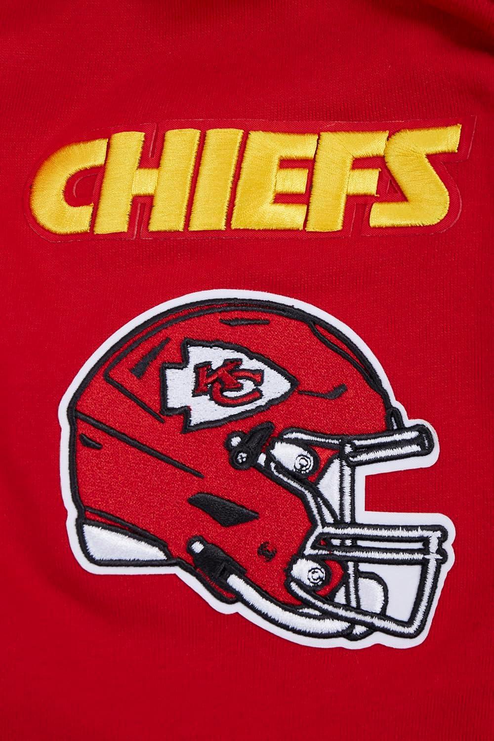 imagePro Standard Mens NFL Mash Up Brushed Back French Terry Pull Over HoodieRed