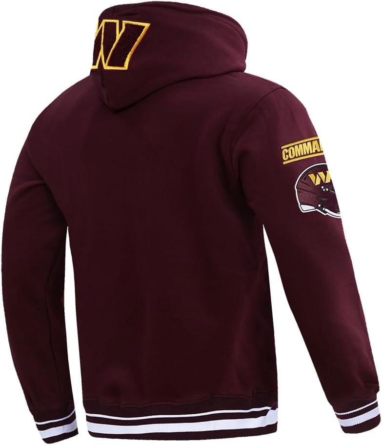 imagePro Standard Mens NFL Mash Up Brushed Back French Terry Pull Over HoodieRed