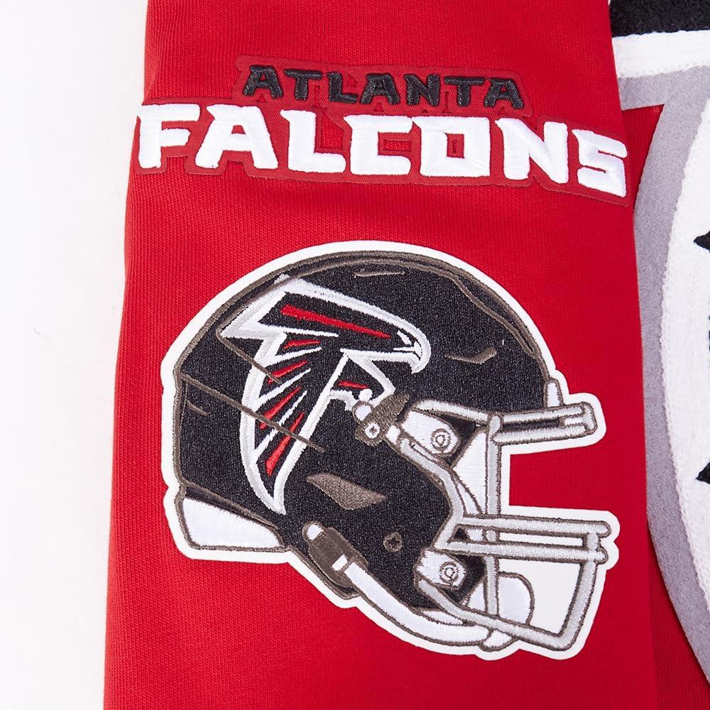 imagePro Standard Mens NFL Mash Up Brushed Back French Terry Pull Over HoodieRed