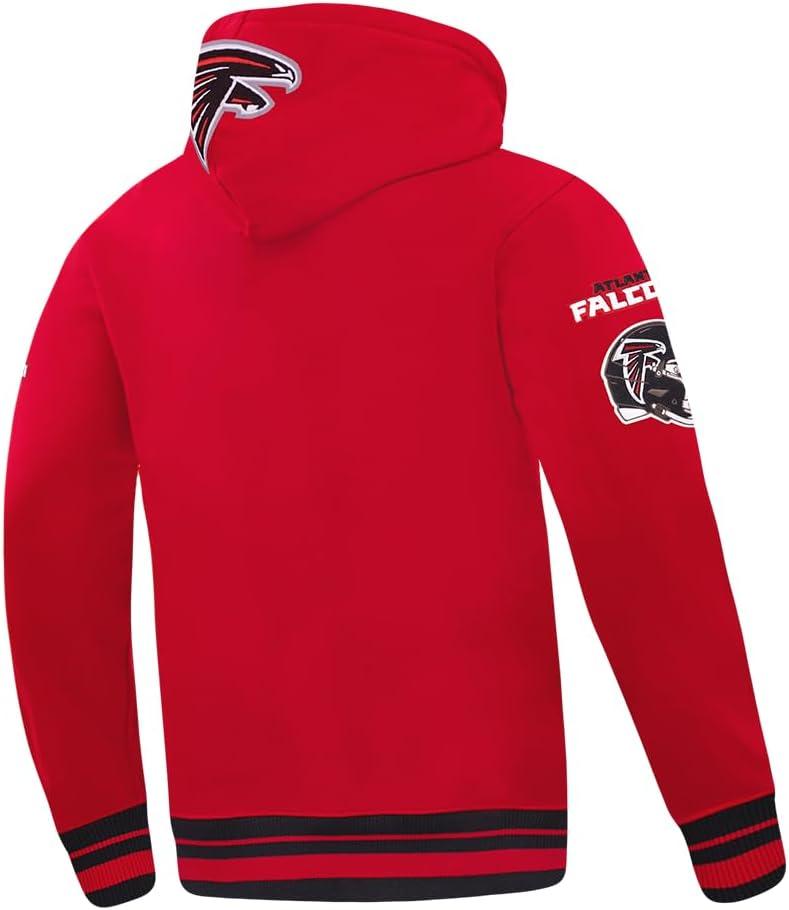 imagePro Standard Mens NFL Mash Up Brushed Back French Terry Pull Over HoodieRed