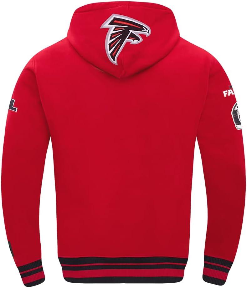 imagePro Standard Mens NFL Mash Up Brushed Back French Terry Pull Over HoodieRed