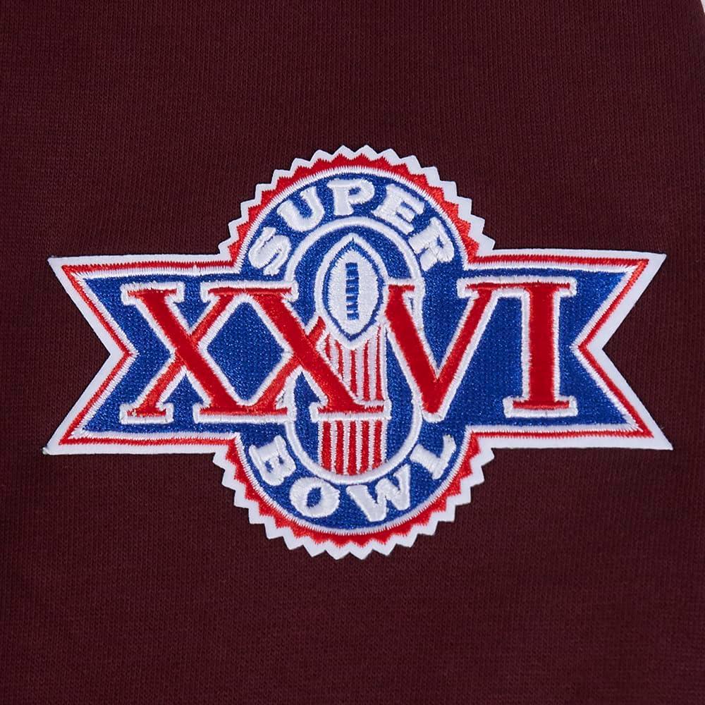 imagePro Standard Mens NFL Mash Up Brushed Back French Terry Pull Over HoodieRed