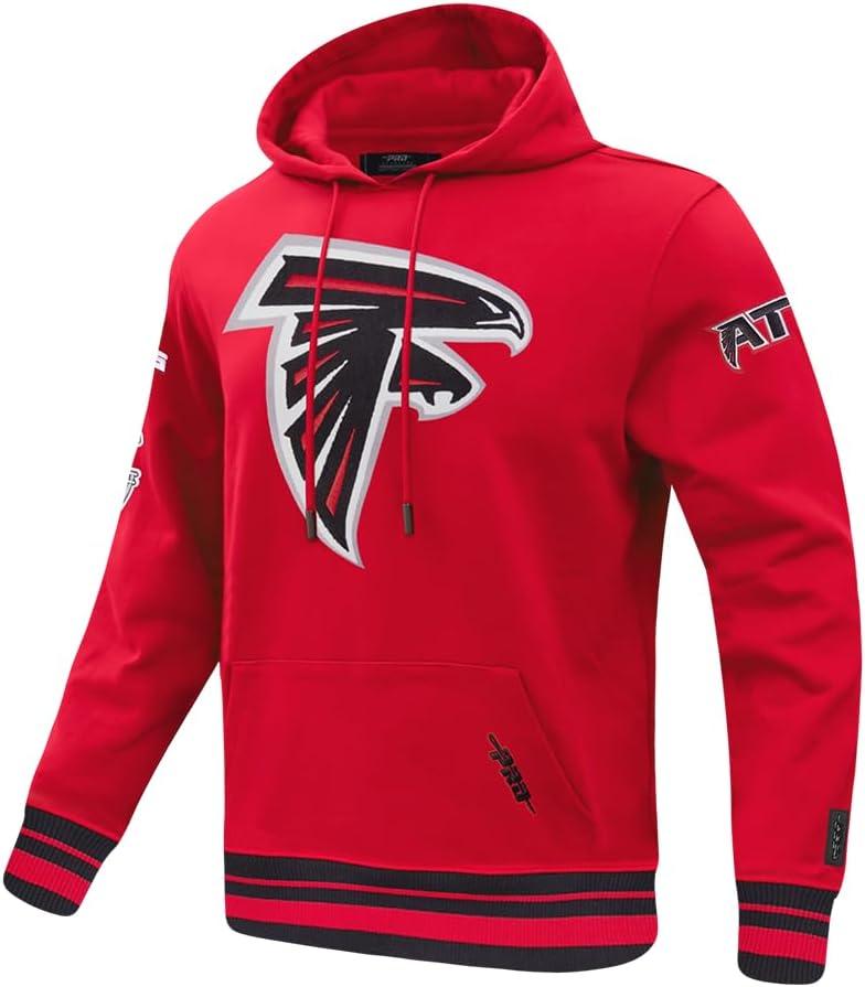 imagePro Standard Mens NFL Mash Up Brushed Back French Terry Pull Over HoodieRed