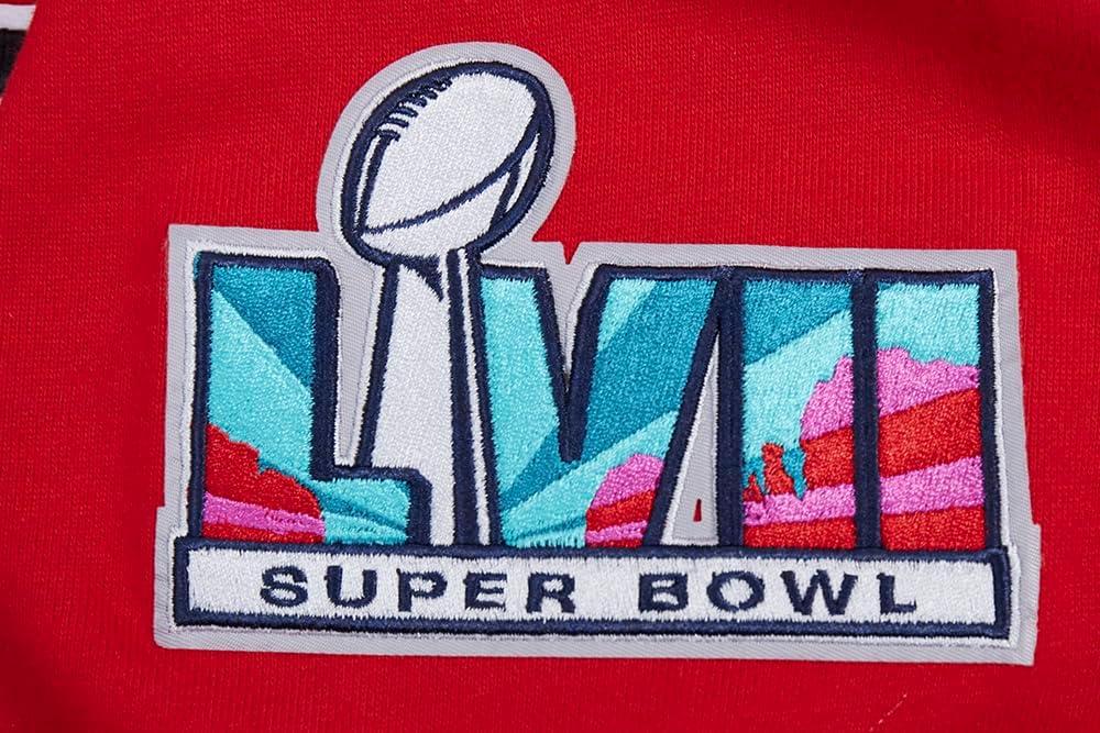 imagePro Standard Mens NFL Mash Up Brushed Back French Terry Pull Over HoodieRed