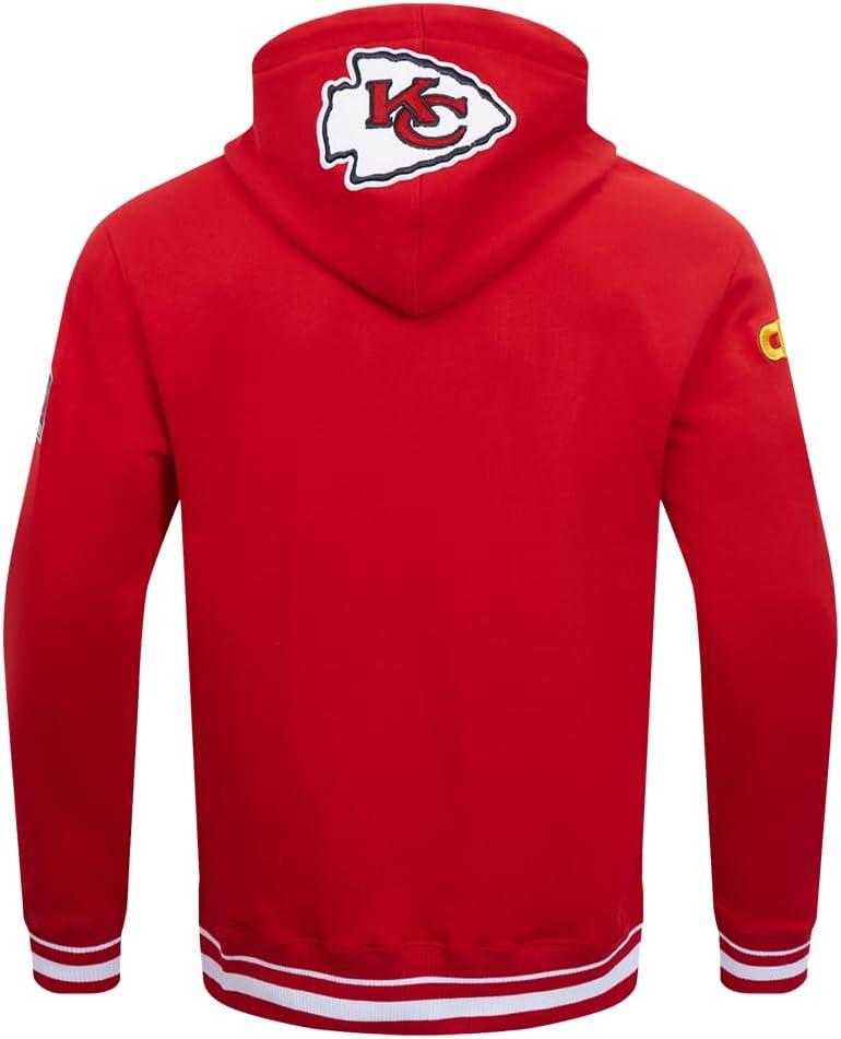 imagePro Standard Mens NFL Mash Up Brushed Back French Terry Pull Over HoodieRed