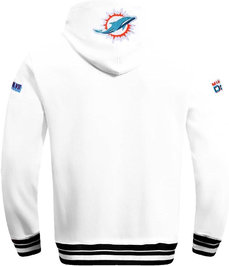 imagePro Standard Mens NFL Mash Up Brushed Back French Terry Pull Over HoodieWhite