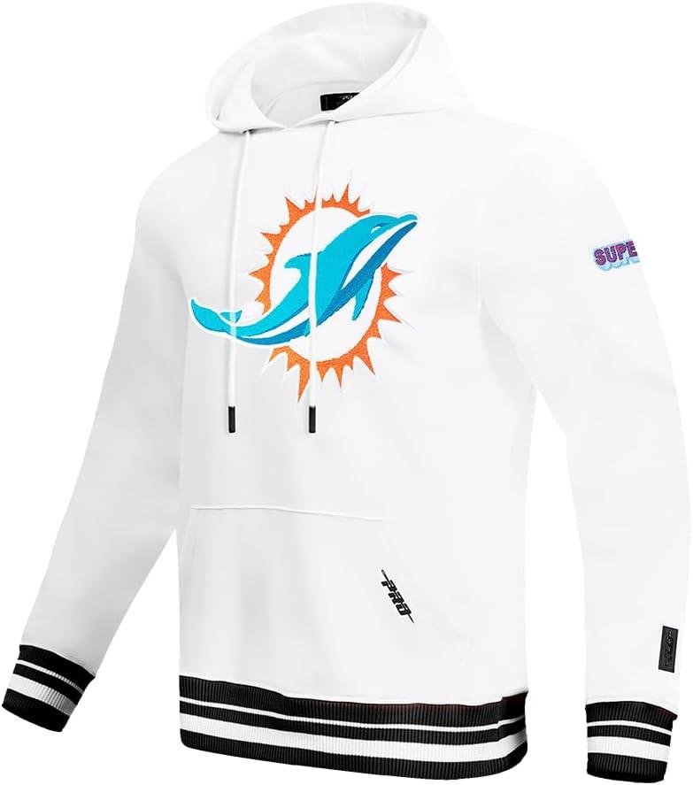 imagePro Standard Mens NFL Mash Up Brushed Back French Terry Pull Over HoodieWhite