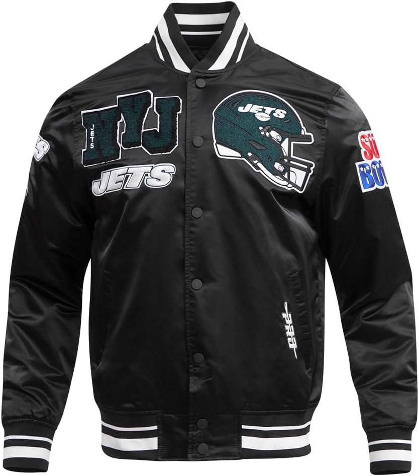 image:imagePro Standard Mens NFL Mash Up Satin JacketBlack