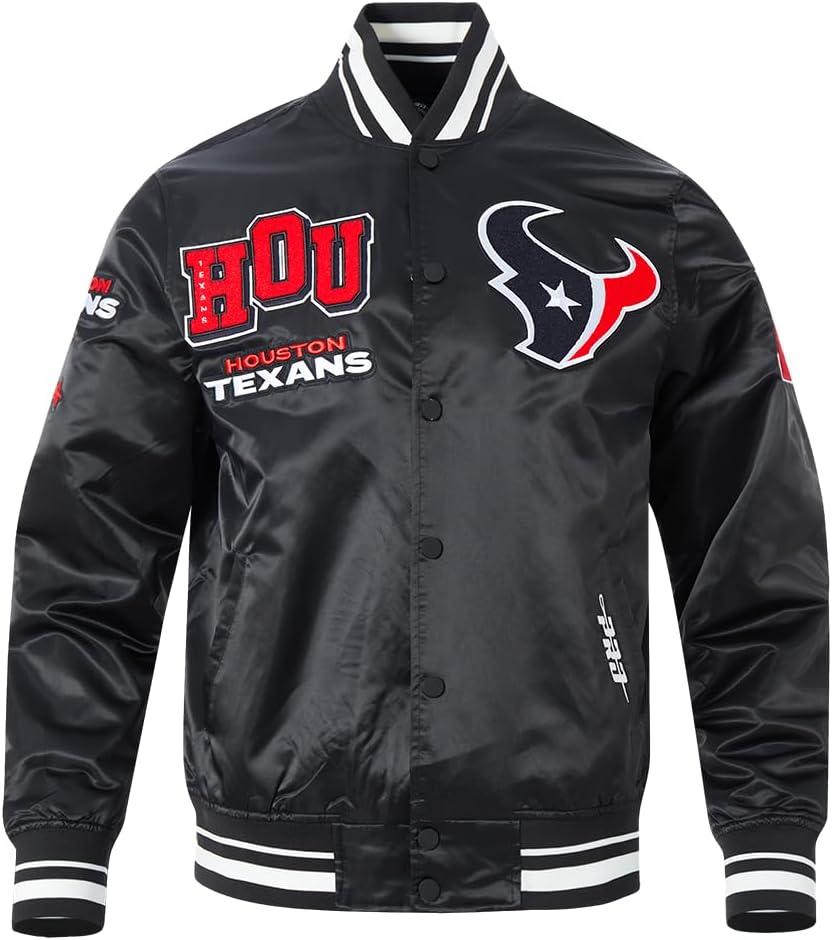 image:imagePro Standard Mens NFL Mash Up Satin JacketBlack