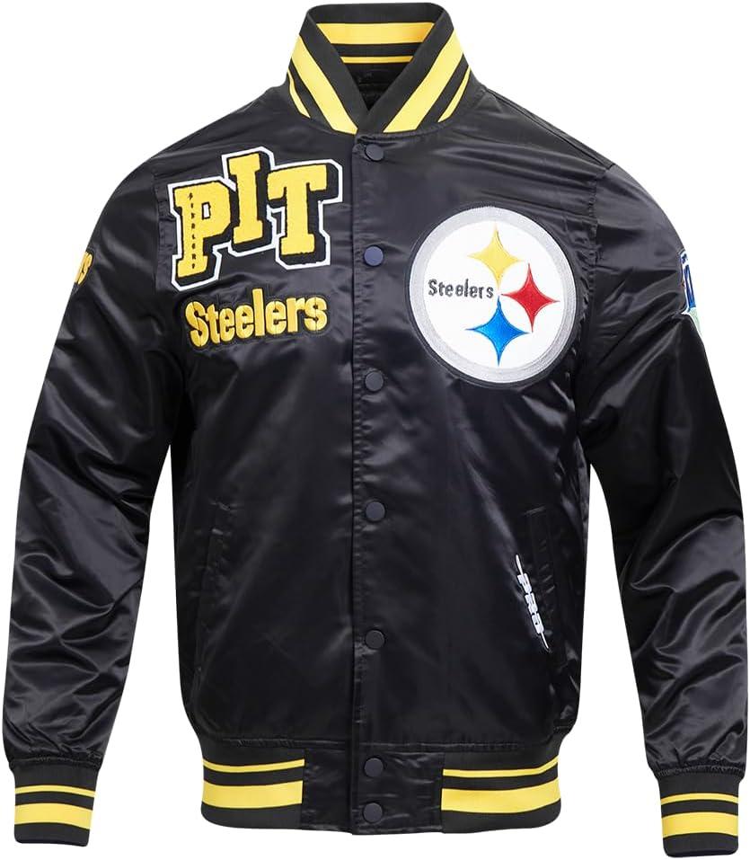 image:imagePro Standard Mens NFL Mash Up Satin JacketBlack