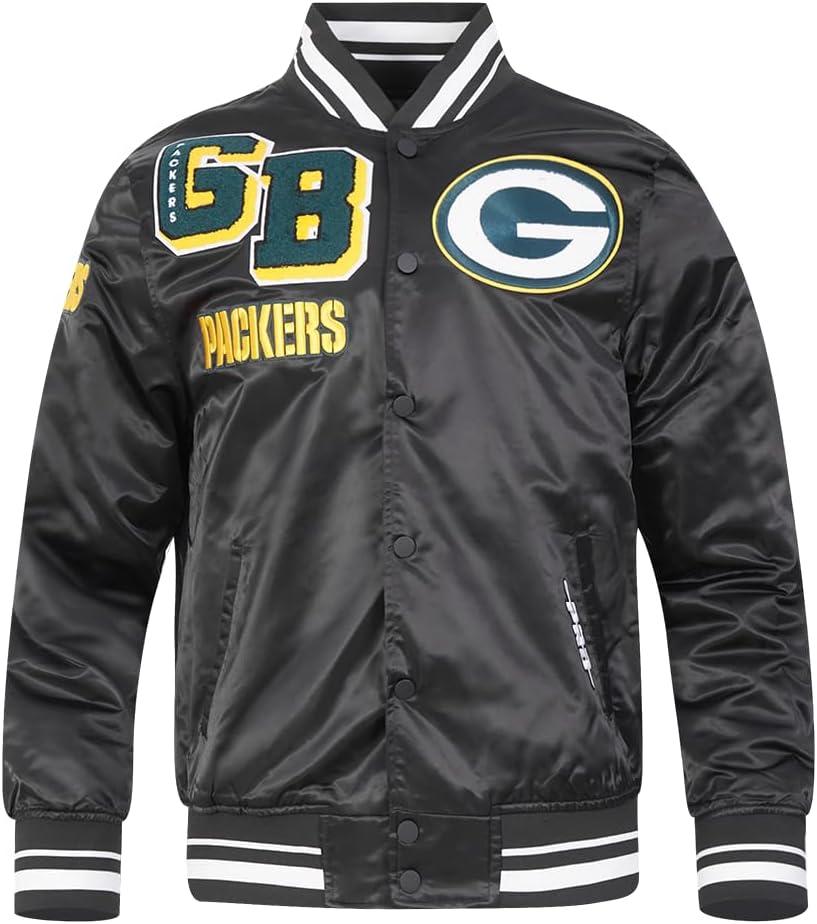 image:imagePro Standard Mens NFL Mash Up Satin JacketBlack