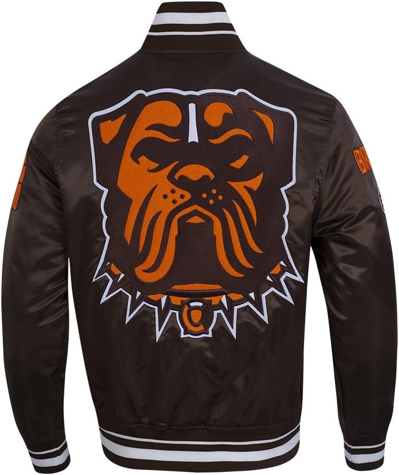 imagePro Standard Mens NFL Mash Up Satin JacketBrown
