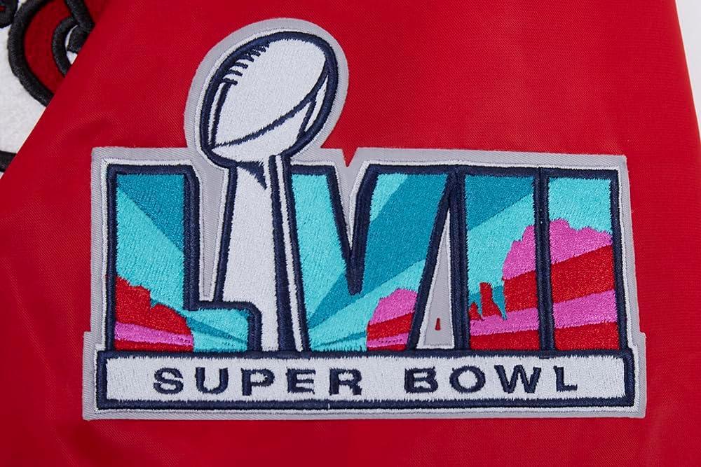 imagePro Standard Mens NFL Mash Up Satin JacketRed