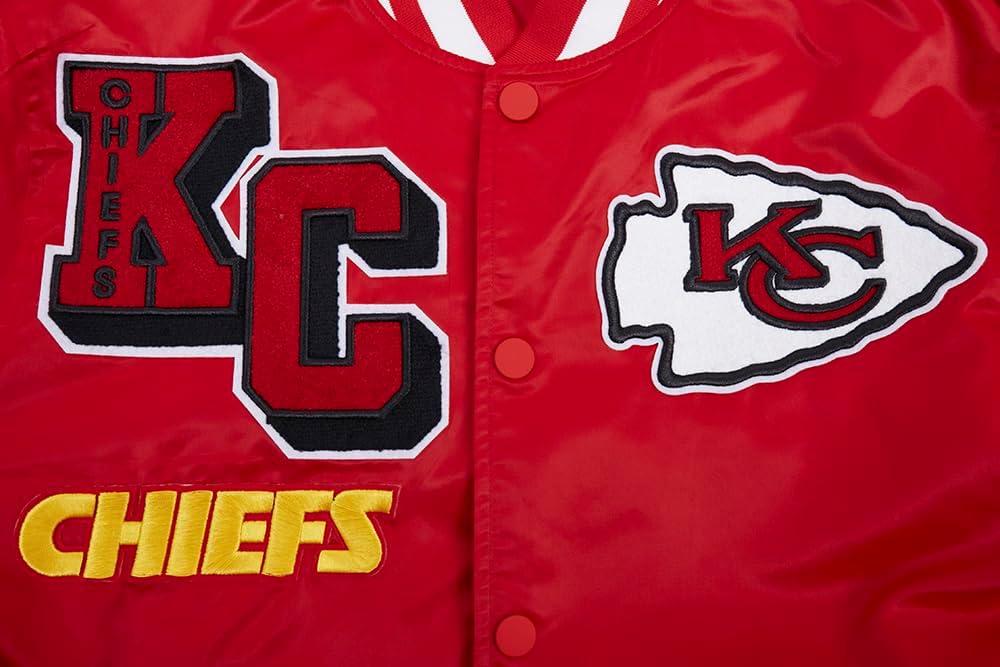 imagePro Standard Mens NFL Mash Up Satin JacketRed