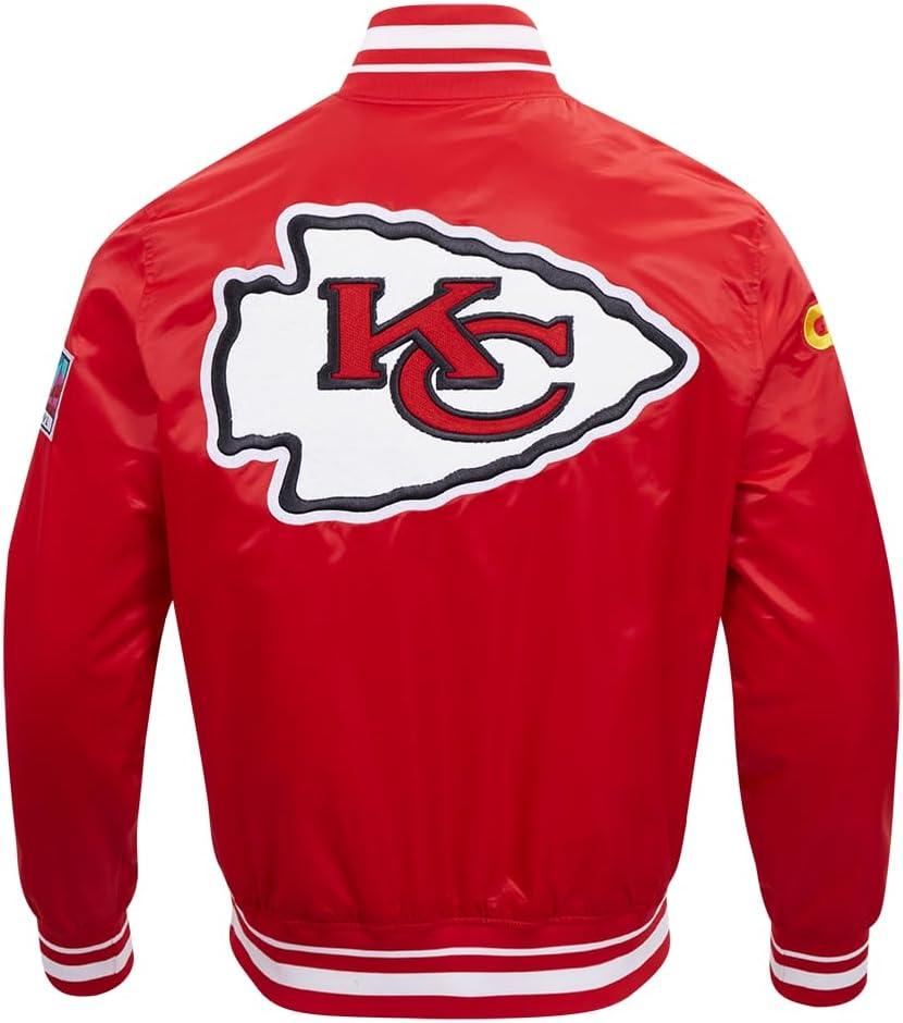 imagePro Standard Mens NFL Mash Up Satin JacketRed