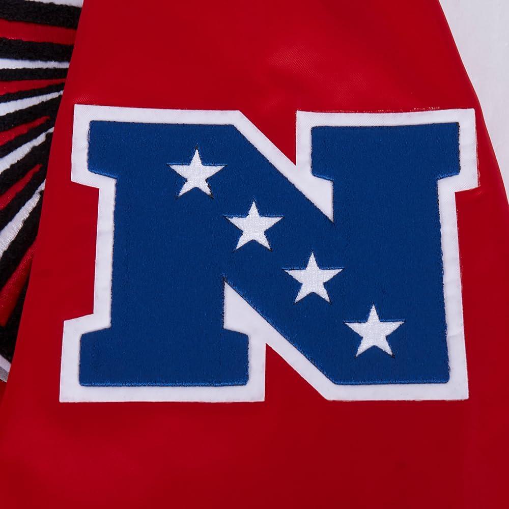 imagePro Standard Mens NFL Mash Up Satin JacketRed