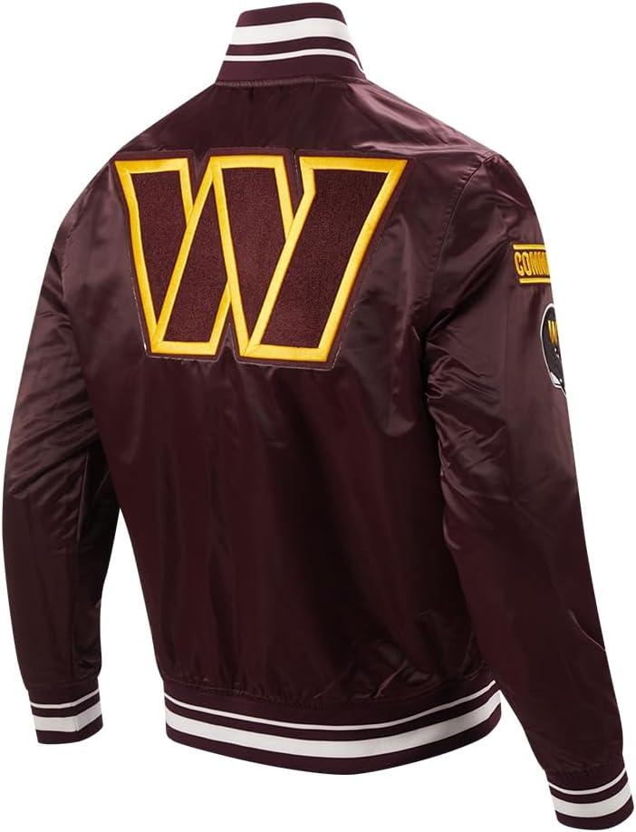 imagePro Standard Mens NFL Mash Up Satin JacketRed