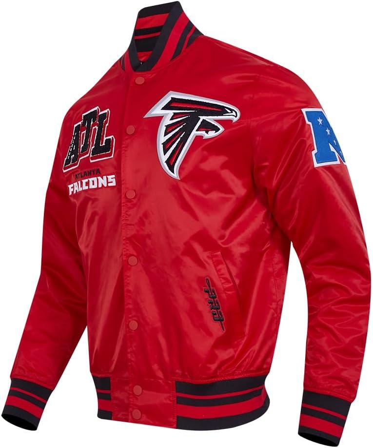 imagePro Standard Mens NFL Mash Up Satin JacketRed