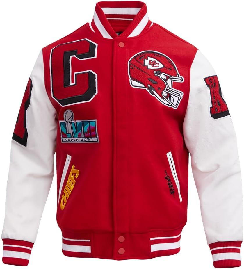 image:imagePro Standard Mens NFL Mash Up Varsity JacketRed