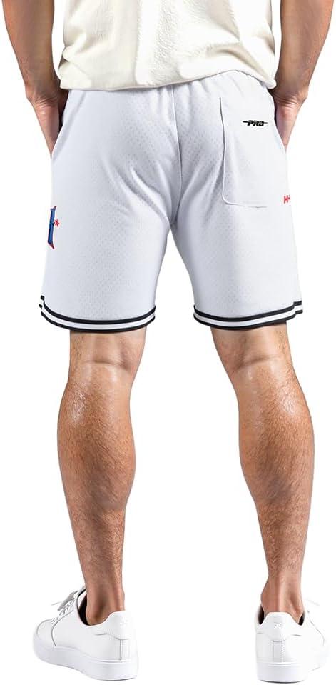 imagePro Standard Mens NFL Mesh ShortWhiteBlackWhite
