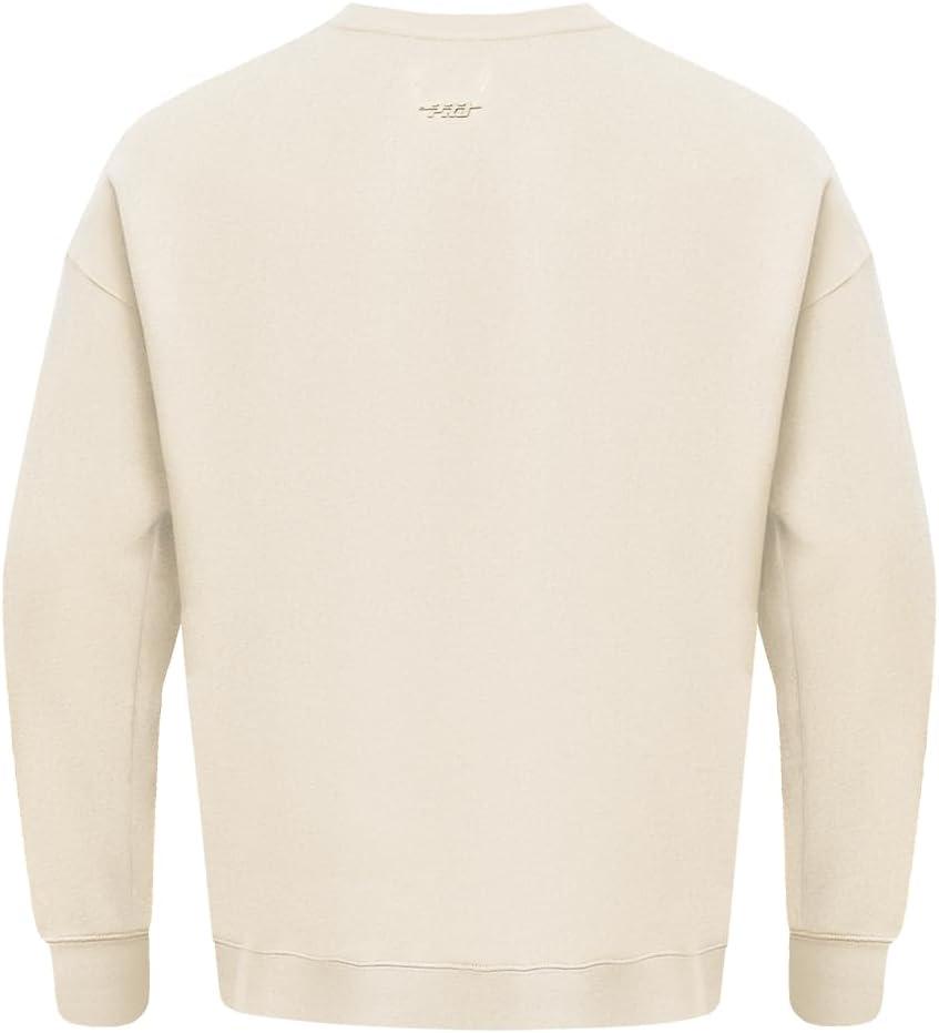 imagePro Standard Mens NFL Neutral Fleece Crewneck SweatshirtEggshell