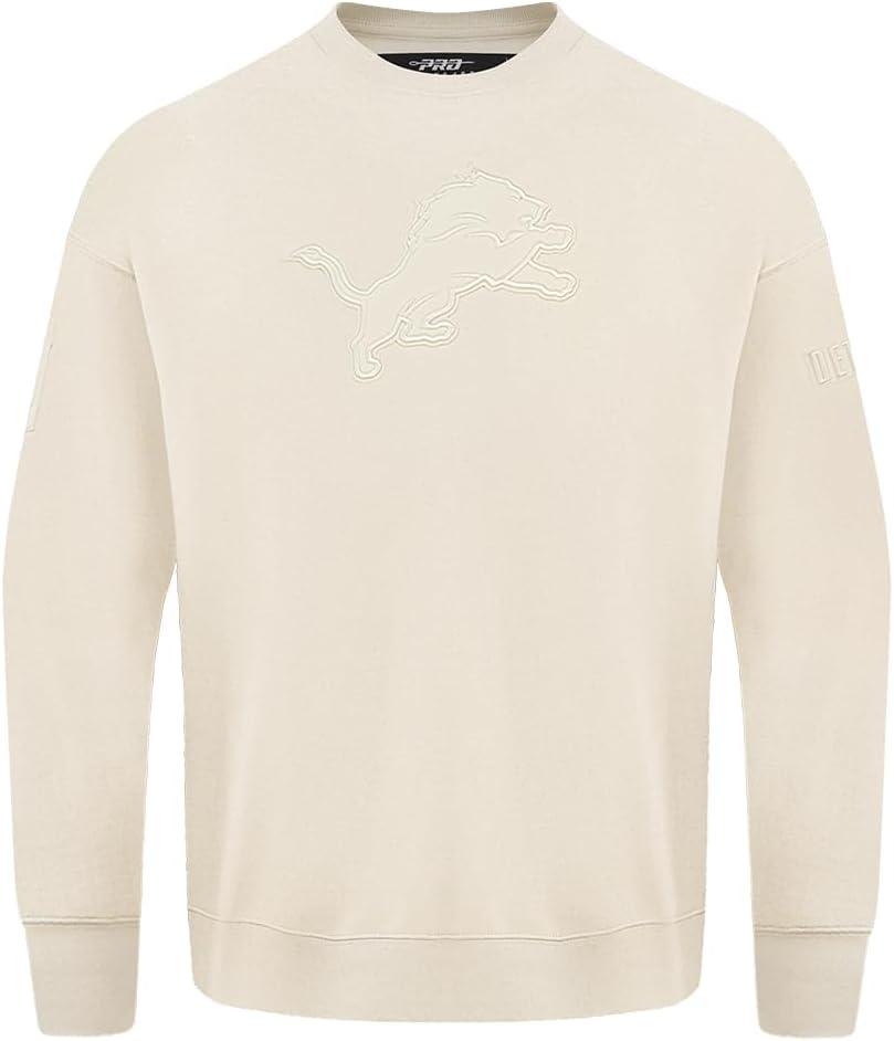 imagePro Standard Mens NFL Neutral Fleece Crewneck SweatshirtEggshell