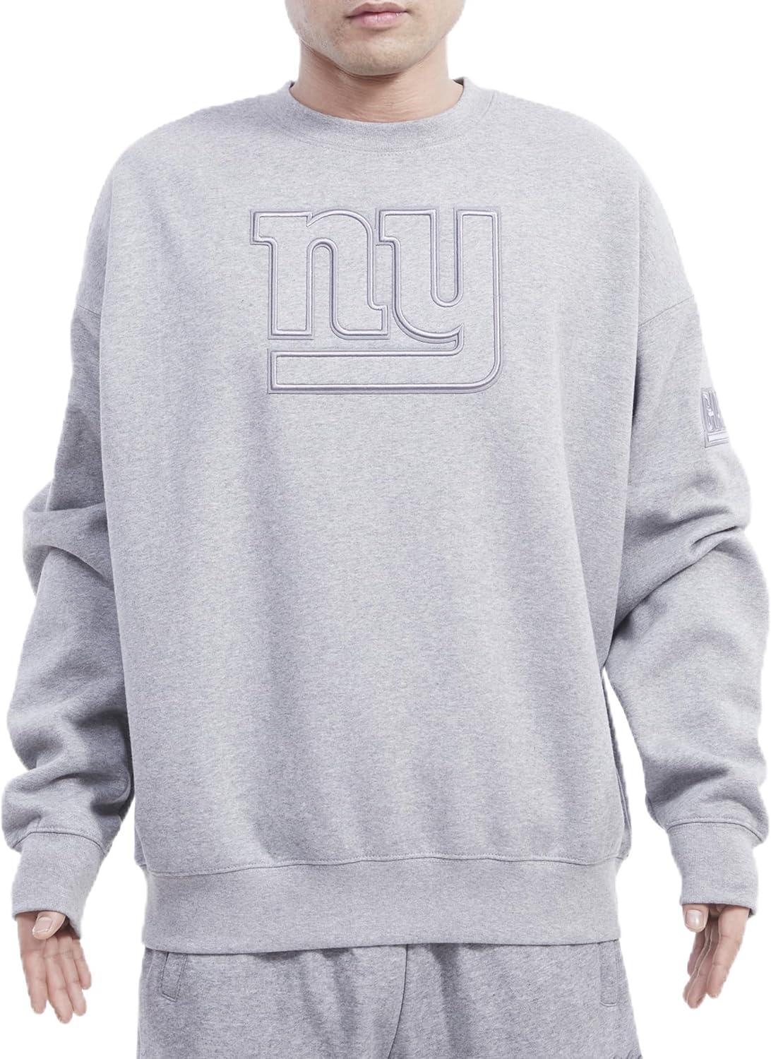 imagePro Standard Mens NFL Neutral Fleece Crewneck SweatshirtGrey