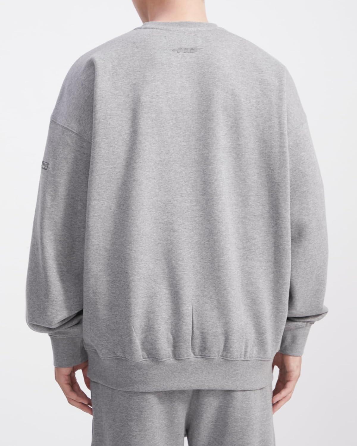 imagePro Standard Mens NFL Neutral Fleece Crewneck SweatshirtGrey