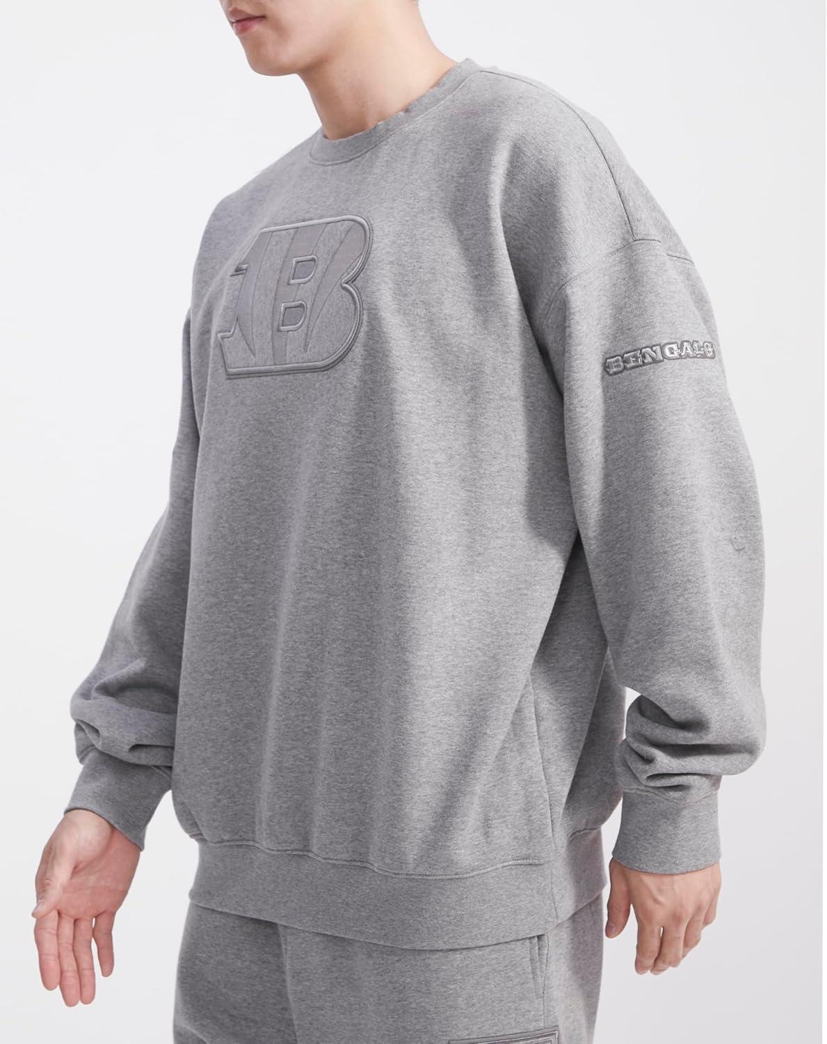 imagePro Standard Mens NFL Neutral Fleece Crewneck SweatshirtGrey