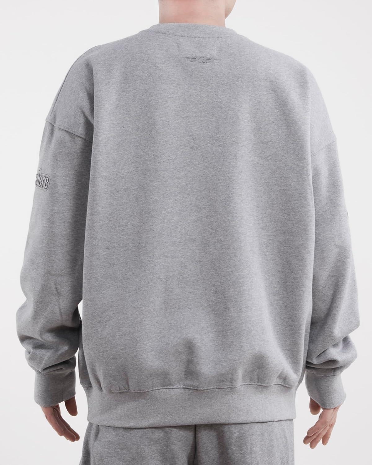 imagePro Standard Mens NFL Neutral Fleece Crewneck SweatshirtGrey