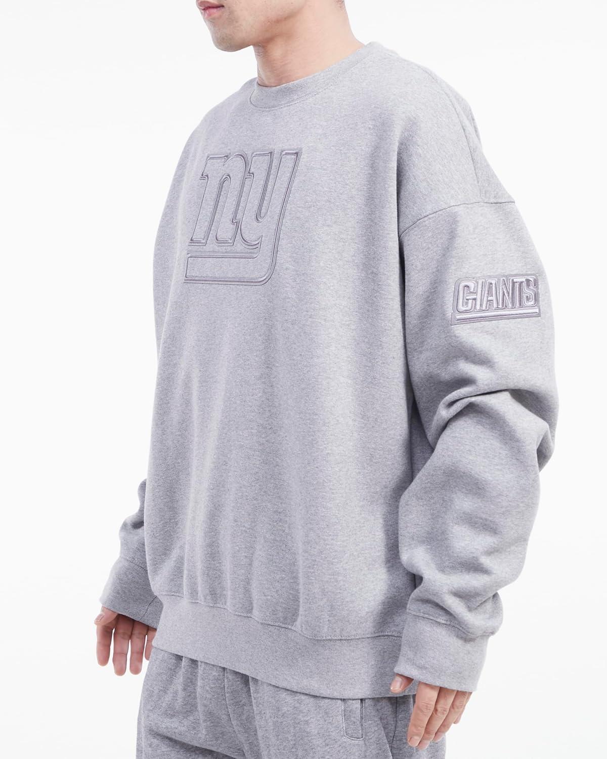 imagePro Standard Mens NFL Neutral Fleece Crewneck SweatshirtGrey