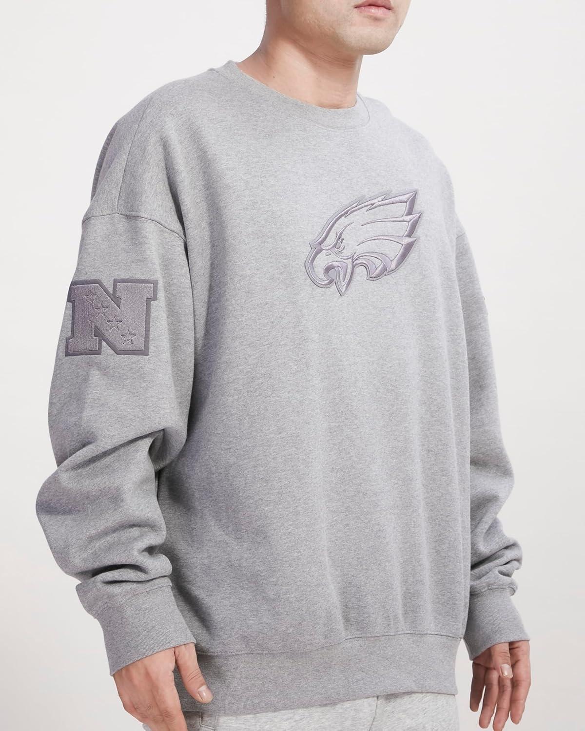 imagePro Standard Mens NFL Neutral Fleece Crewneck SweatshirtGrey