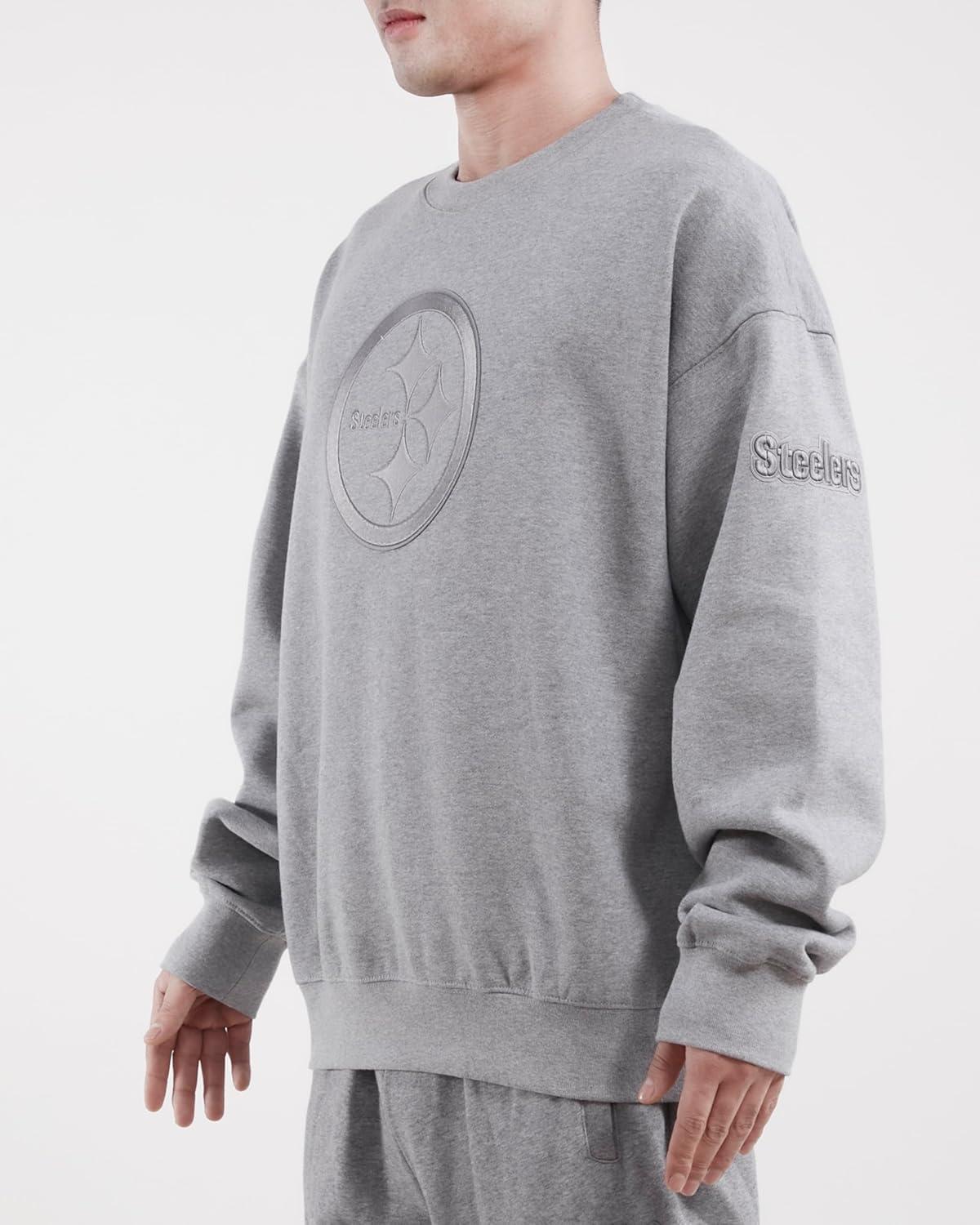 imagePro Standard Mens NFL Neutral Fleece Crewneck SweatshirtGrey