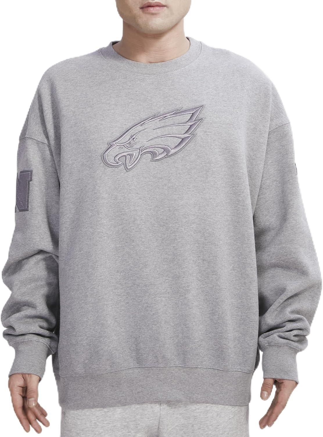 imagePro Standard Mens NFL Neutral Fleece Crewneck SweatshirtGrey