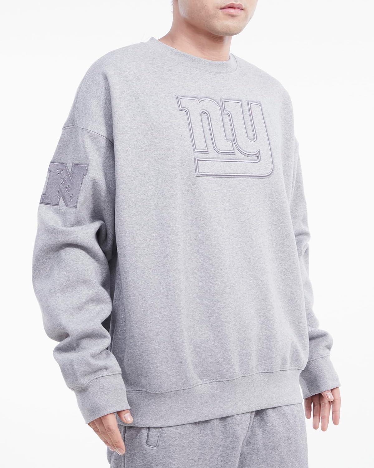 imagePro Standard Mens NFL Neutral Fleece Crewneck SweatshirtGrey