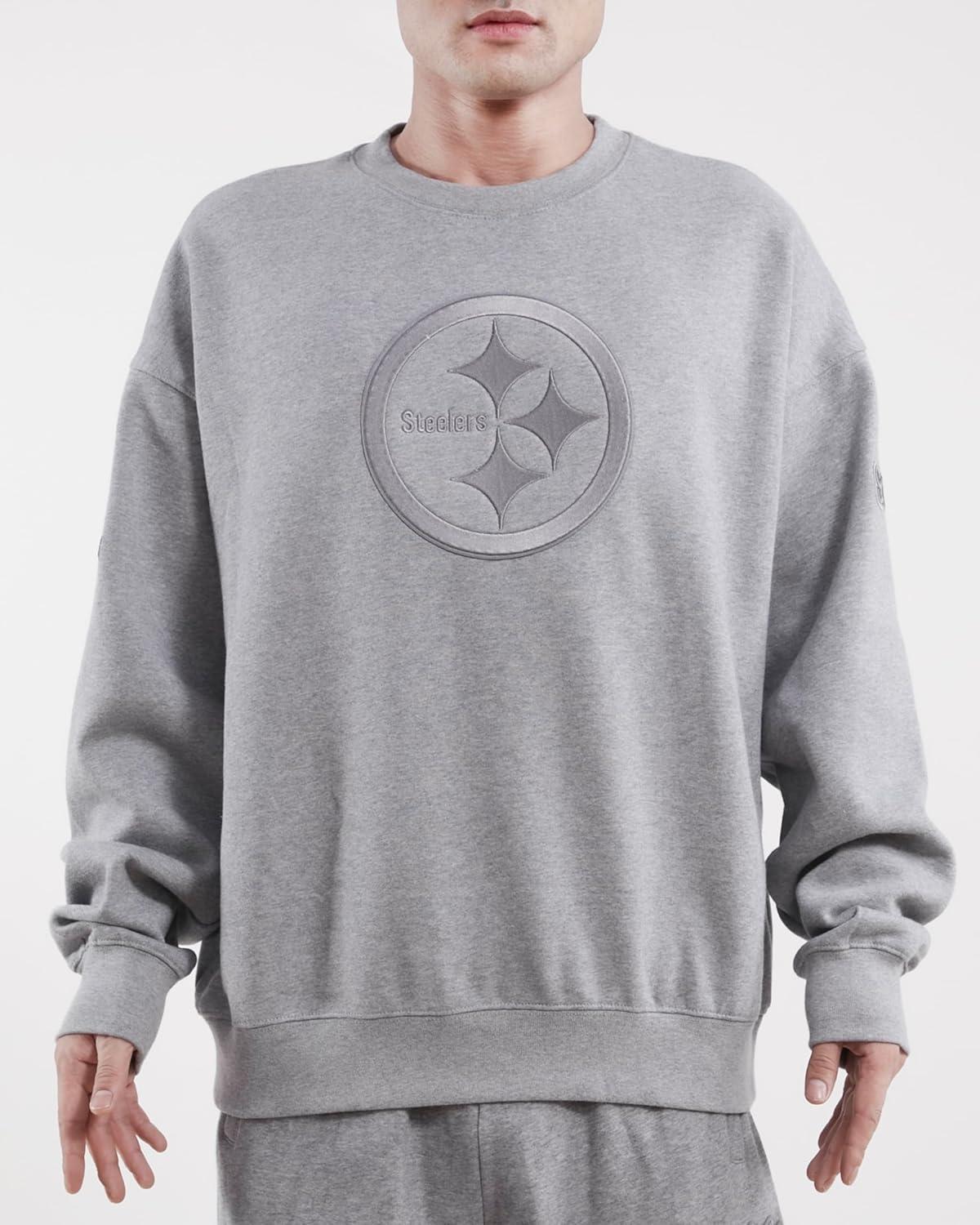 imagePro Standard Mens NFL Neutral Fleece Crewneck SweatshirtGrey