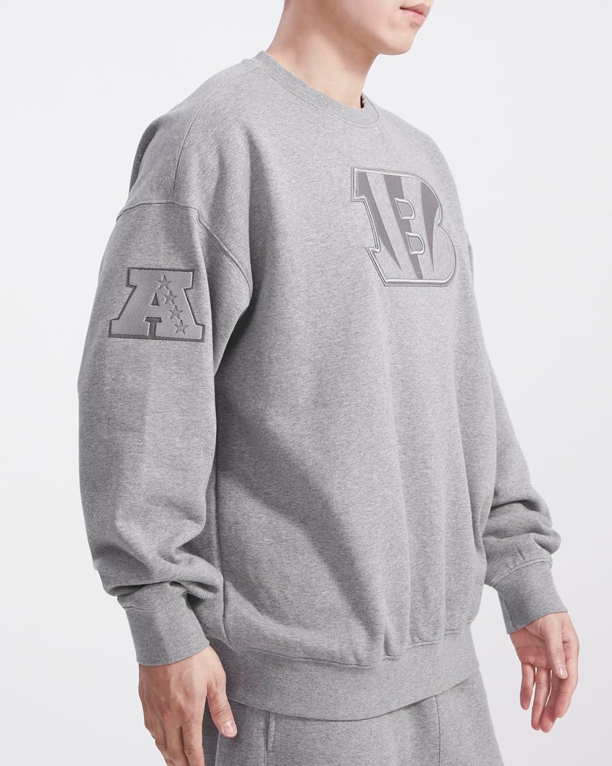 imagePro Standard Mens NFL Neutral Fleece Crewneck SweatshirtGrey