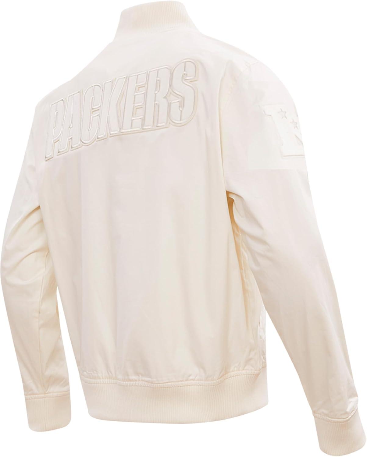 imagePro Standard Mens NFL Neutral Twill JacketGreen Bay Packers Cream